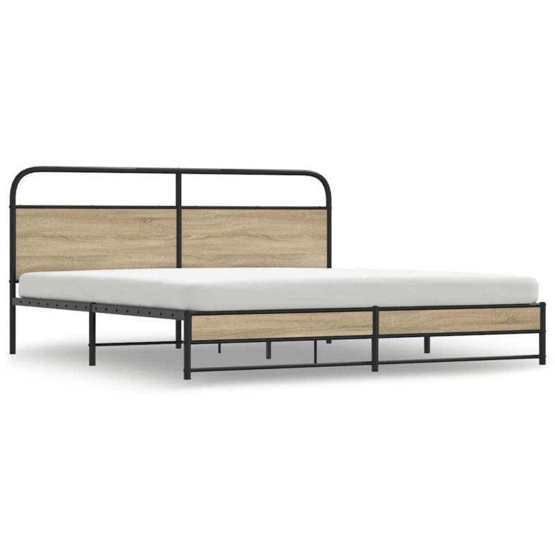 Łóżko metalowe WaszeMeble 180x200 cm dąb WM-3318680 1 szt.