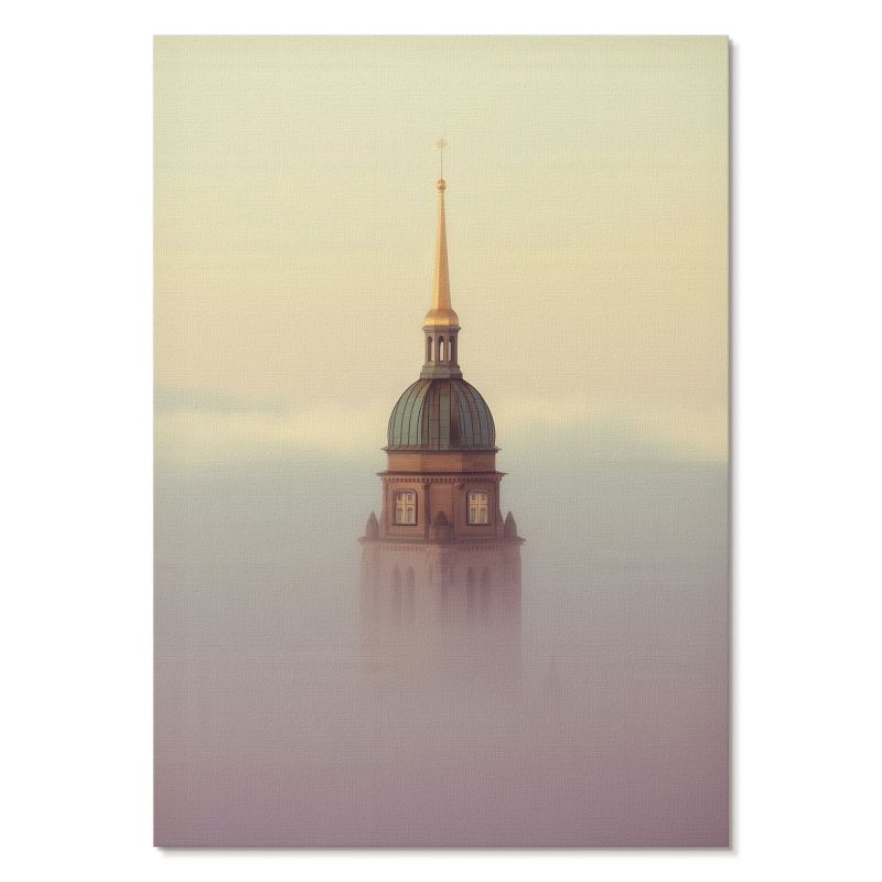 Plakat na Ścianę Tulup 21x29,7 cm (A4) Mglista wieża Do salonu, sypialni, biura 1 szt.