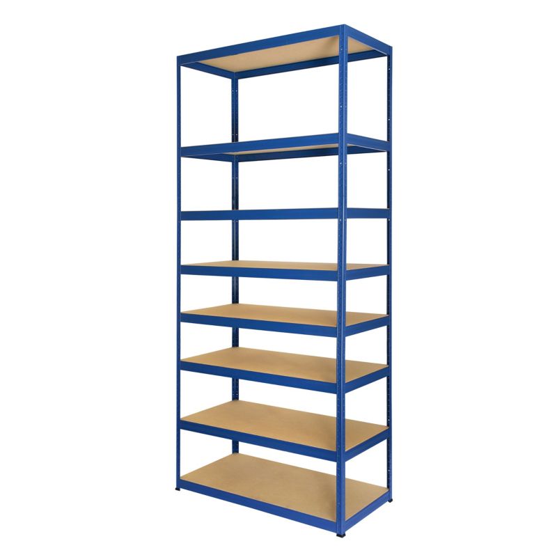 Regał metalowy MODO24 magazynowy niebieski helios 270x75x40cm 8 półek po 400 kg 1 szt.