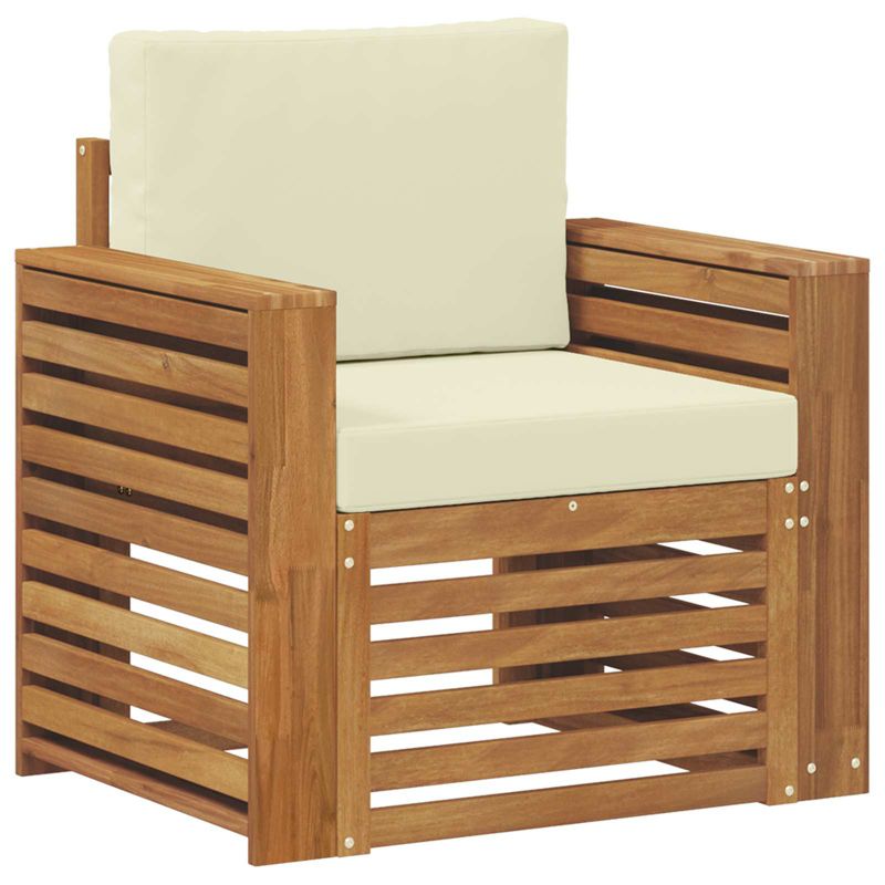 Sofa ogrodowa WaszeMeble z akacji brązowa z poduszkami WM-3436360 1 szt.
