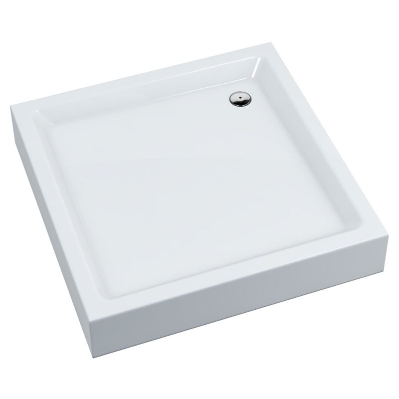 Brodzik Akrylowy Schedpol Standard Plus Uni Kwadratowy Biały 90x90x16 cm 1 szt.