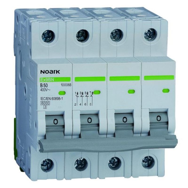 Wyłączniki Noark nadprądowy 4P B 50A Ex9BN 100088 1szt.