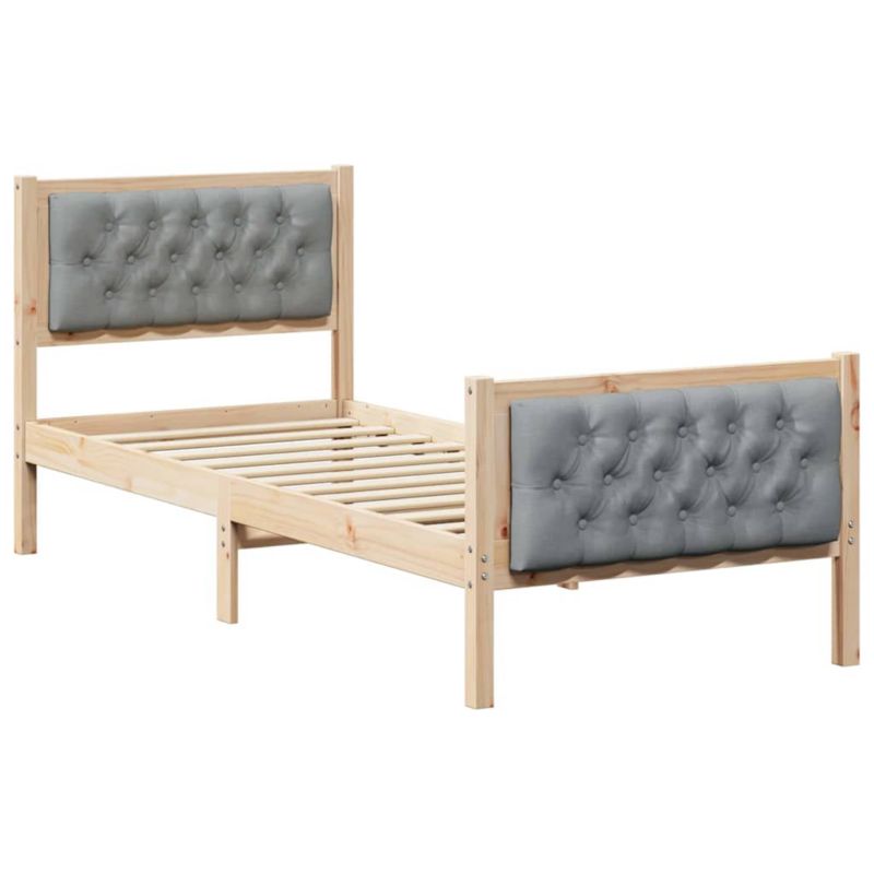 Łóżko Drewniane WaszeMeble 75x190 cm Brązowe WM-878439 1 szt.