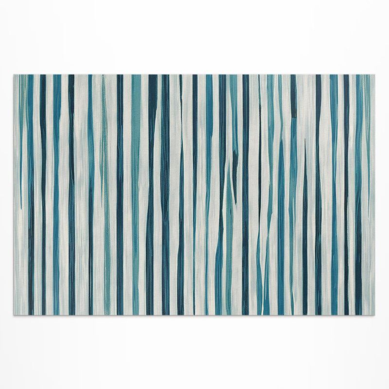 Dywan Winylowy Z Nadrukiem Wallfluent 150x225 cm Statyczna kompozycja paski farby abstrakcja 1 szt.
