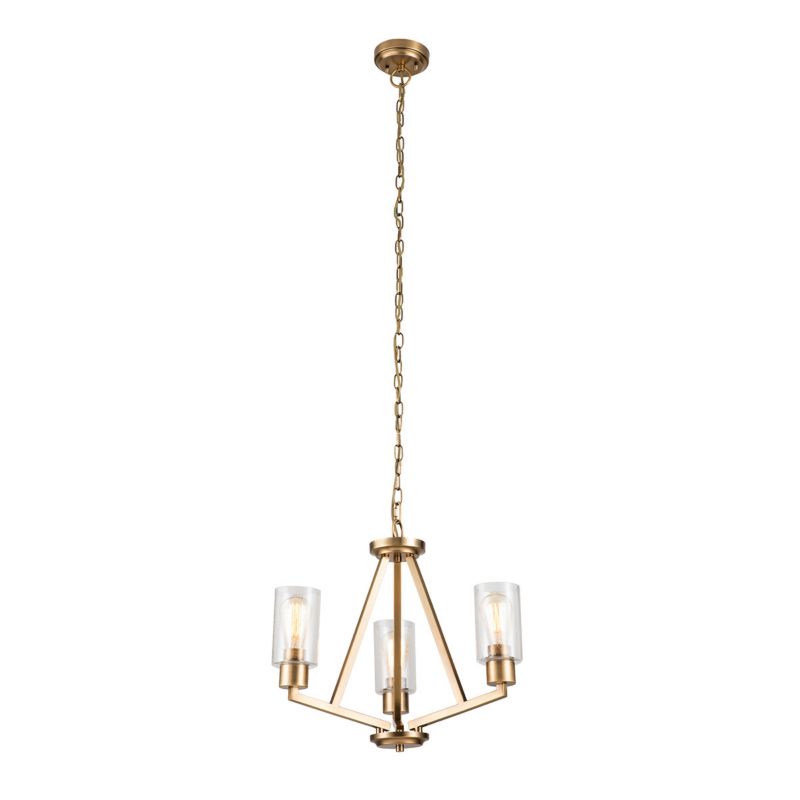 Żyrandol Kichler Deryn naturalny mosiądz 3 x E27 x 60W IP20 wym: 247,1 x 55,8 x 55,8 cm - 1 szt.