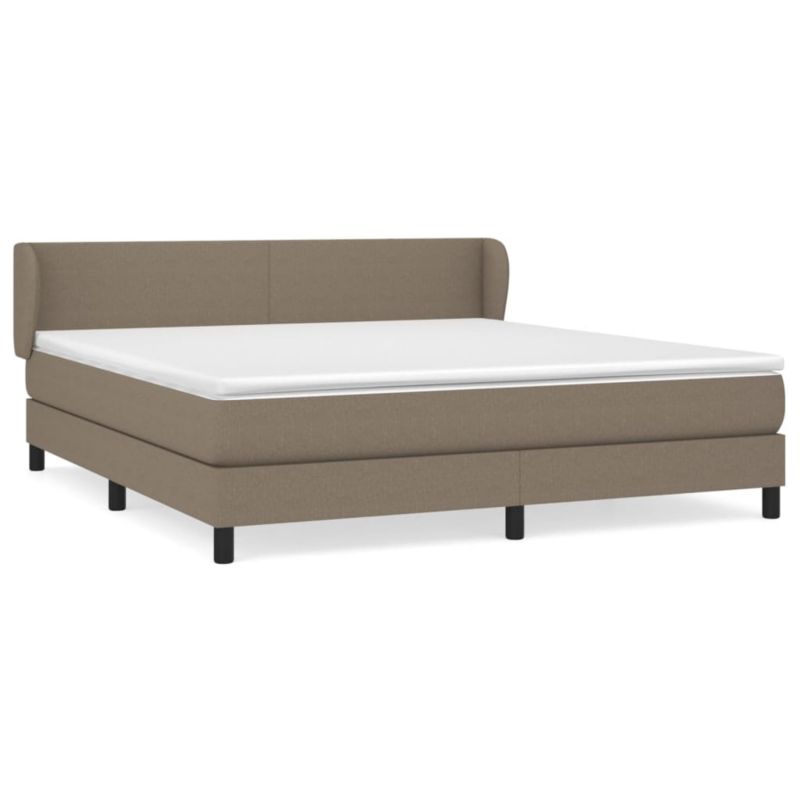 Łóżko z materacem WaszeMeble 180x200 cm Taupe tkanina WM-3126105 1 szt.