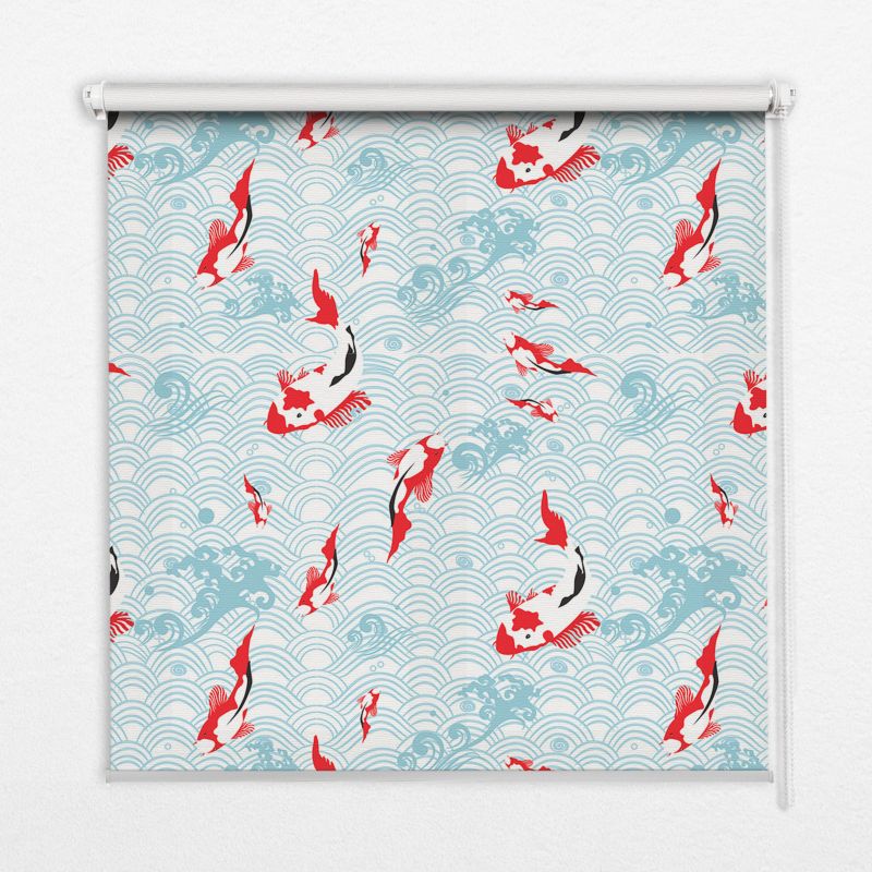 Roleta Do Salonu Tulup 120x140 cm Ryby W Wodzie Montaż do ściany/sufitu 1 szt.
