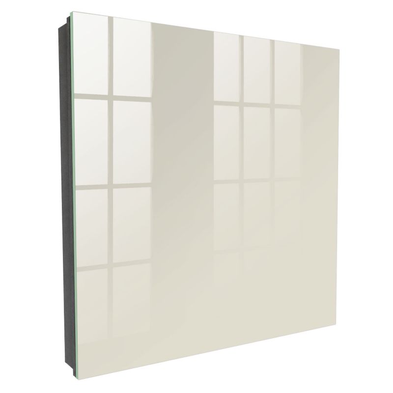 Metalowa Skrzynka Na Klucze Tulup 30x30 cm Kremowy kamienny - Czarna - Otwierana na lewo 1 szt.