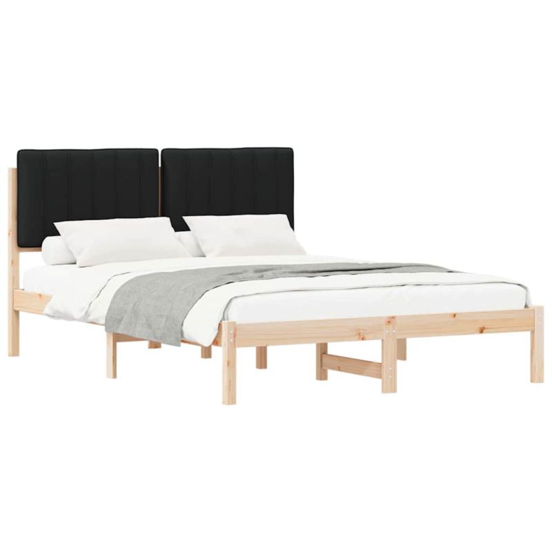 Łóżko Drewniane WaszeMeble 140x200 cm Brązowe WM-878046 1 szt.