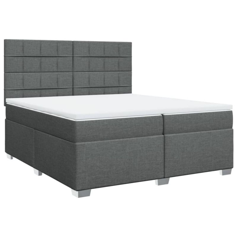 Łóżko kontynentalne WaszeMeble 200x200 cm ciemnoszara WM-3290596 1 szt.
