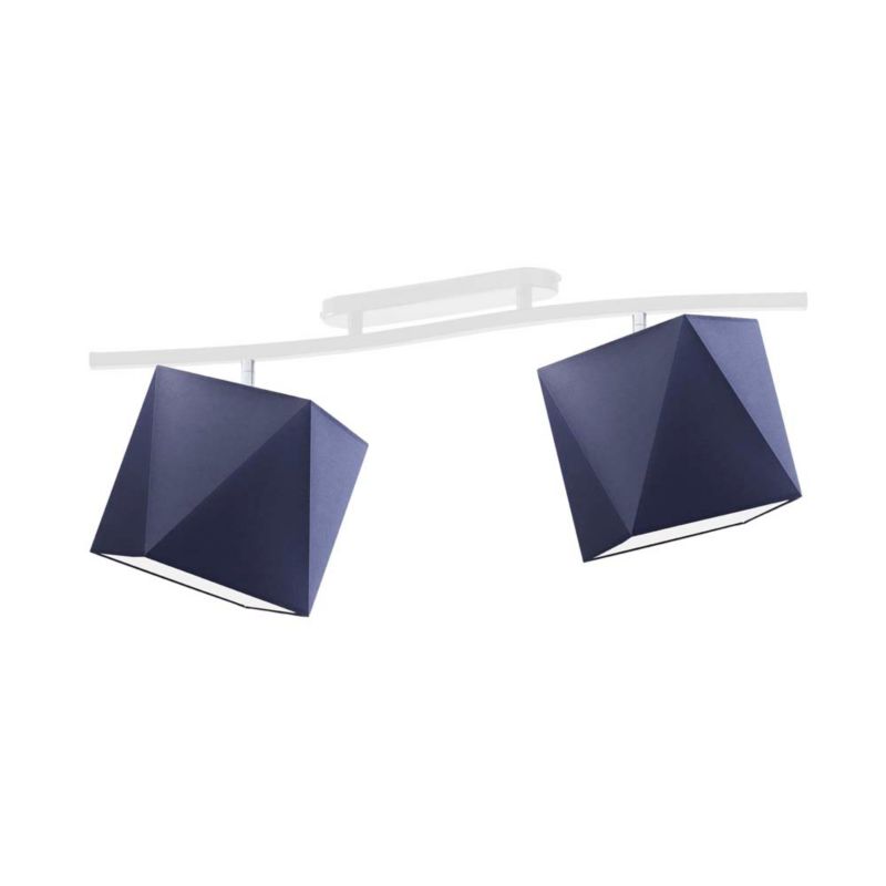 Lampa wisząca zwis Volta Light Factory żyrandol sufitowa z abażurami diament Granatowy MICHELLE FALA P2 1szt.