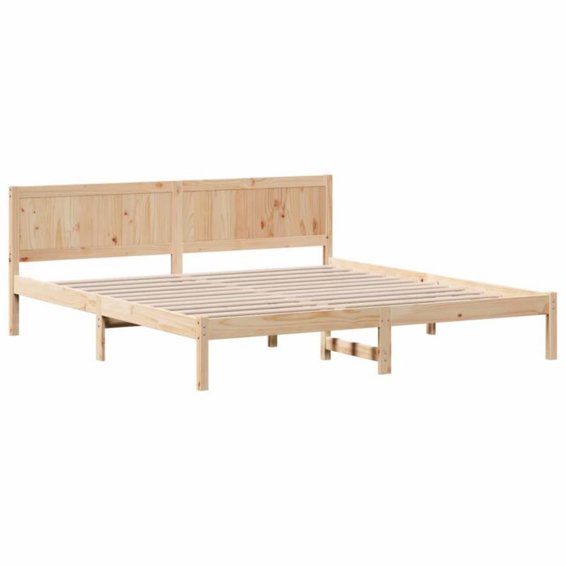 Rama łóżka WaszeMeble 200x200 cm Brązowy sosna WM-872176 1 szt.