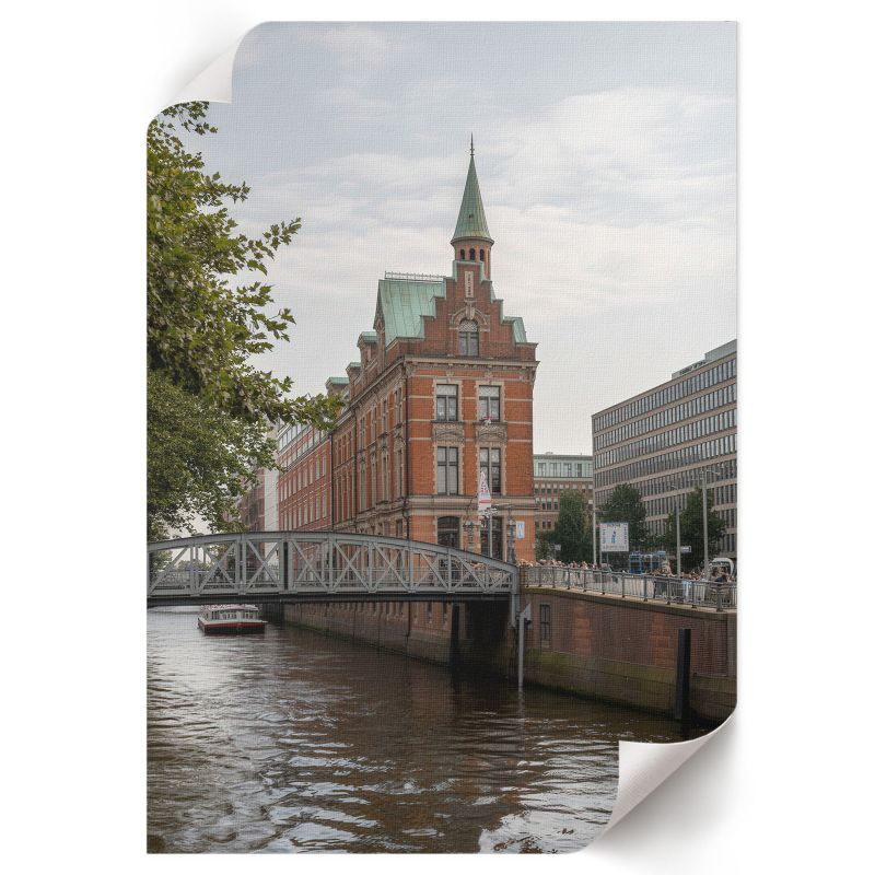Plakat Do Kuchni ArtPrintCave 59,5x84 cm Miasto i rzeka Tesa 1 szt.