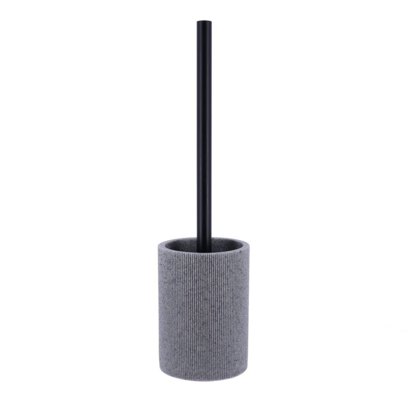 Szczotka toaletowa Porzio Grey TENDANCE szara wolnostojąca z pojemnikiem 36 cm 1 szt.