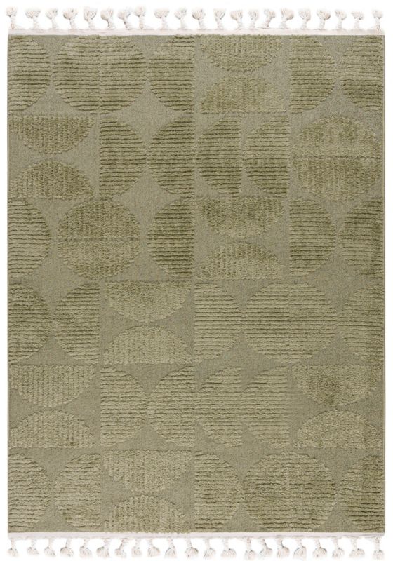 Dywan Wewnętrzny Pisa Foresta Prostokąt Mazovia 80x150 cm Zielony Motyw Geometryczny 1 szt.