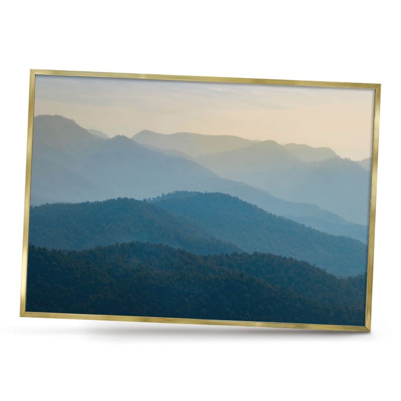 Ozdobna tablica na magnesy ArtPrintCave 100x70 Górskie widoki w złotej ramie 1szt