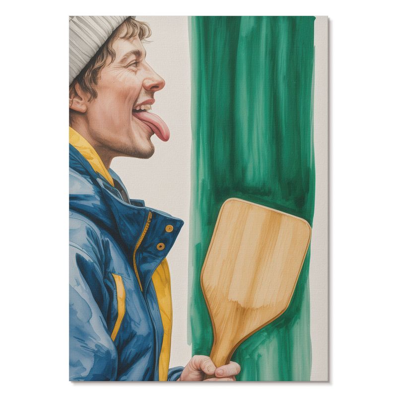 Plakat na Ścianę Tulup 21x29,7 cm (A4) Zimowa zabawa Do sypialni, salonu, biura 1 szt.