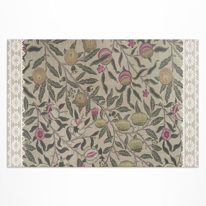 Zewnętrzny Dywan Winylowy Wallfluent 80x120 cm Owoce William Morris 1 szt.