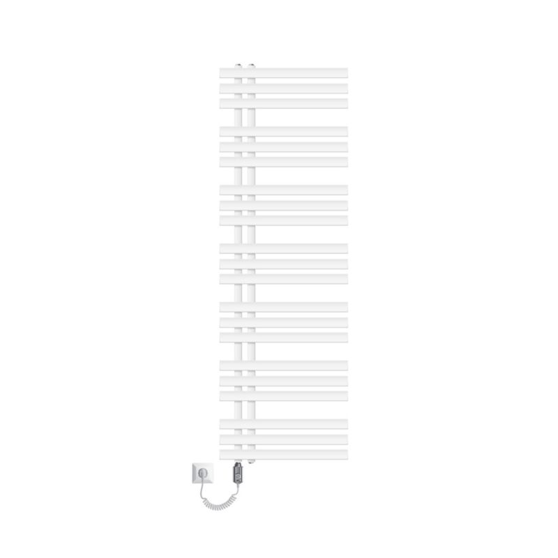 Grzejnik łazienkowy LuxeBath 500 x 1600 mm biały elektryczny Iron EM grzałka 1200W płytowy termostat suszarka podgrzewacz 1 szt