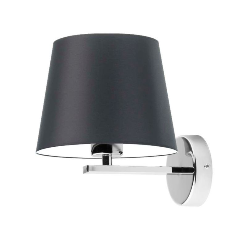 Kinkiet Volta Light Factory Simple Chrom/Czarny Abażur 1xE27 1szt.