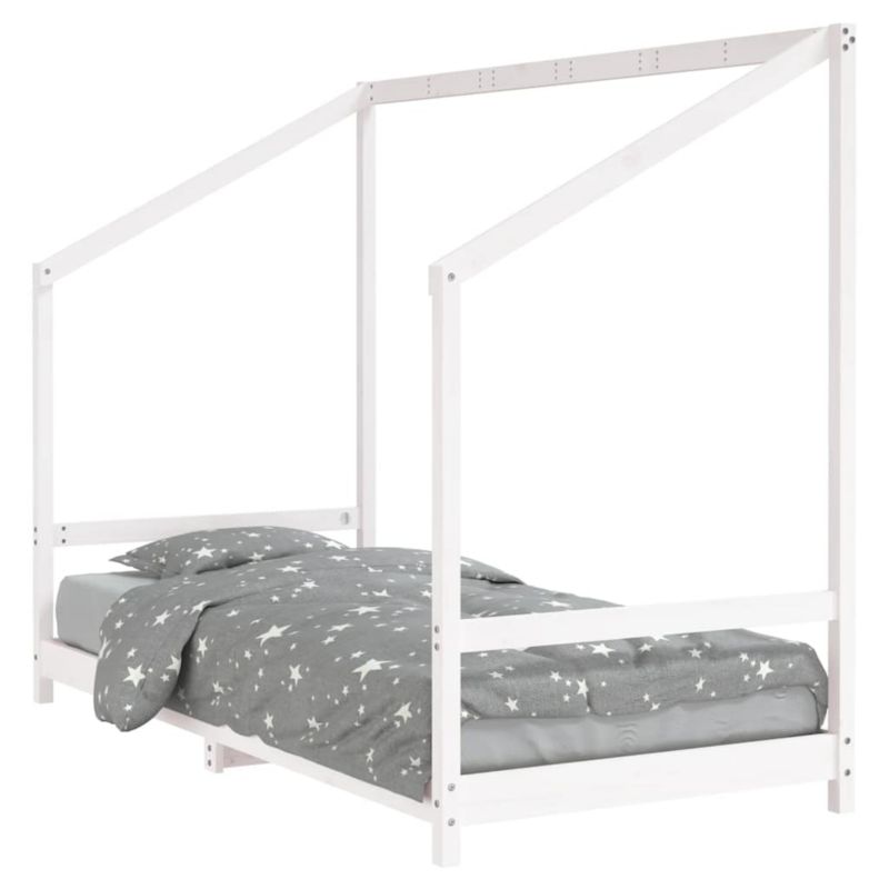 Łóżko Drewniane WaszeMeble 90x190 cm Białe WM-835713 1 szt.