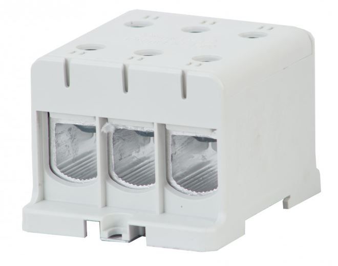 Złączka szynowa F-Elektro 3-torowa 3 x 3 x 150mm2 Al/Cu szara F2.0323 1szt.