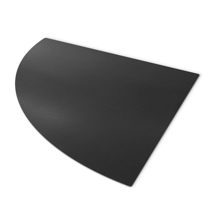Podkładka pod Kominek Wallfluent 100x100 cm Narożna Czarny Mat Ochronna 1szt.