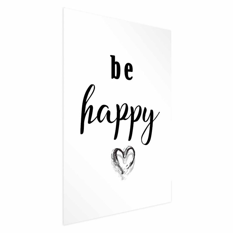 Plakat Artgeist Be happy 60x90 cm bez ramy 1 szt