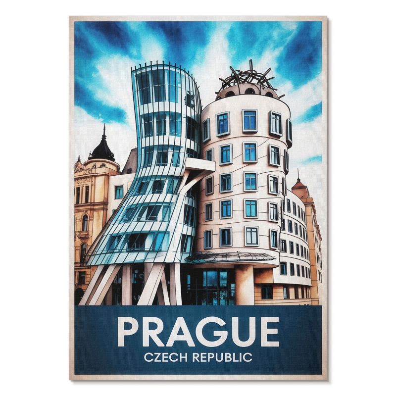 Obraz Plakat Canvas Tulup 29,7x42 cm (A3) Architektura Praga Do biura, salonu, sypialni 1 szt.