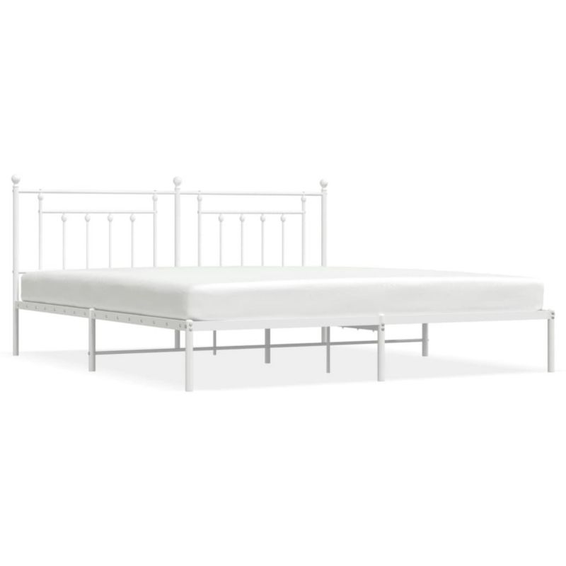 Łóżko metalowe WaszeMeble 193x203 cm biała WM-353592 1 szt.