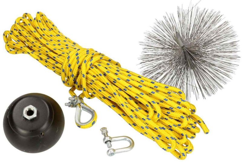 Zestaw kominiarski KOTARBAU 150 mm do czyszczenia kominów lina 12 m 1 kpl.