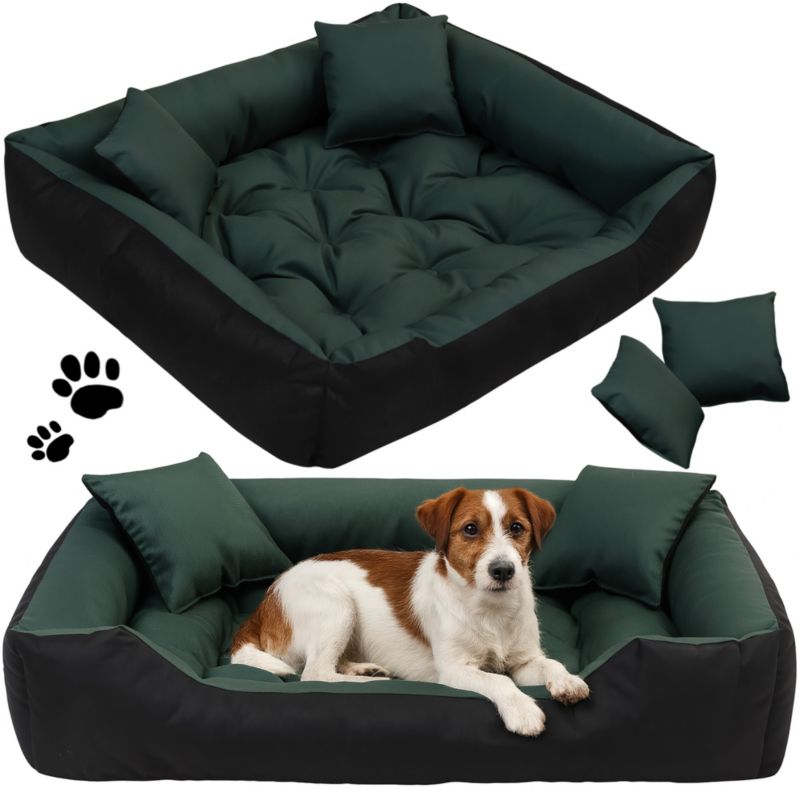 Legowisko EDANTI Dla Psa Wodoodporne Posłanie Kanapa Sofa 115X95 Cm Zielone 1szt.