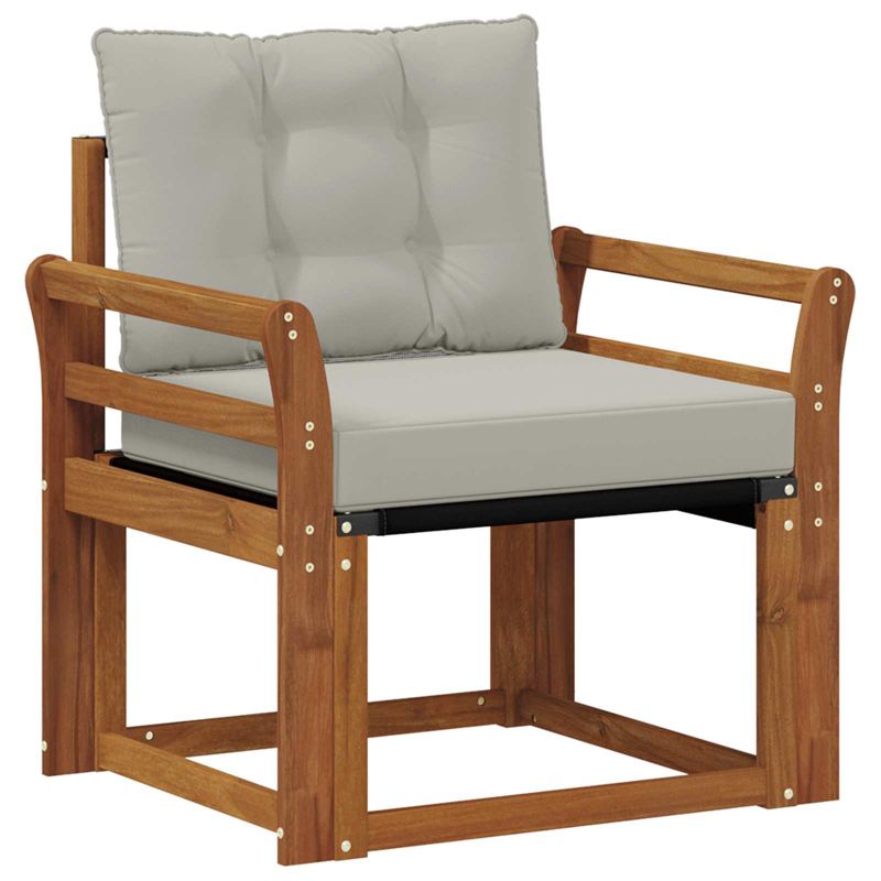 Sofa ogrodowa WaszeMeble z akacji szara z poduszkami WM-3436299 1 szt.