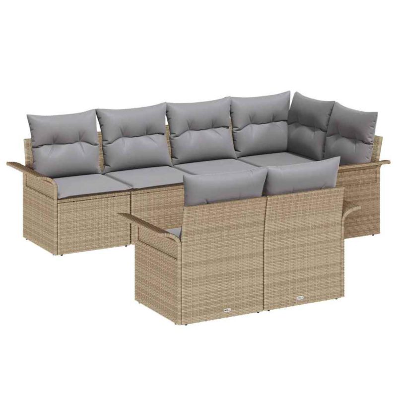 Zestaw mebli ogrodowych modułowy WaszeMeble beżowy z poduszkami WM-3354069 1 kpl
