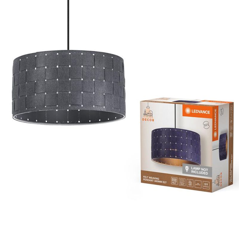 Lampa Wisząca Decor Ledvance Lampa Sufitowa E27 Zwis Szary 1 szt.