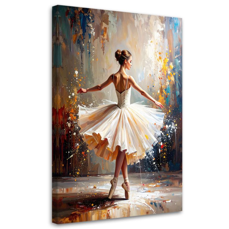 Obraz do salonu sypialni kuchni biura Feeby Baletnica tancerka kobieta 70x100cm 1szt