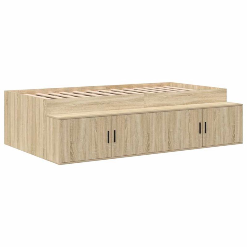 Rama łóżka WaszeMeble 80x200 cm Dąb sonoma drewno WM-3335199 1 szt.