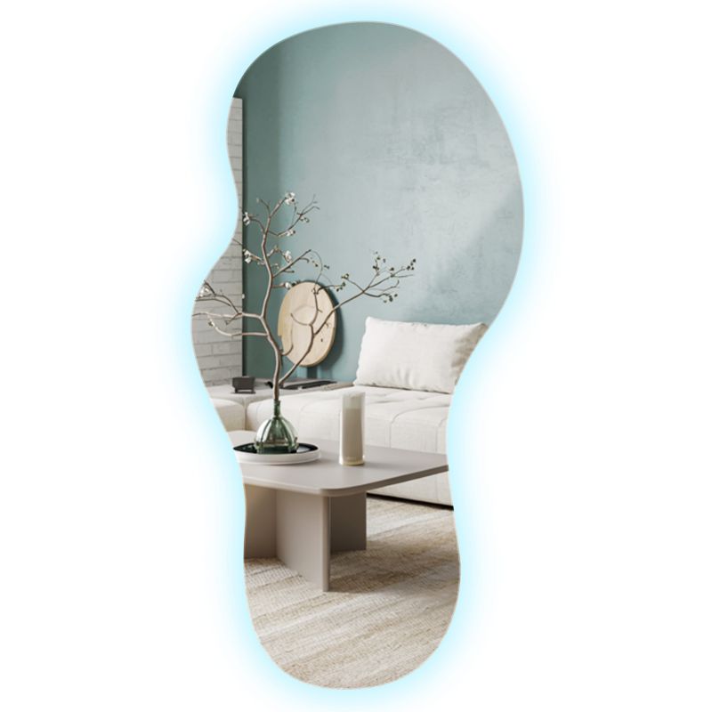 Dekoracyjne Lustro Loft Boho LED ArtPrintCave 50x100 cm Podświetlane do Salonu Łazienki Sypialni Zimne światło 1 szt.