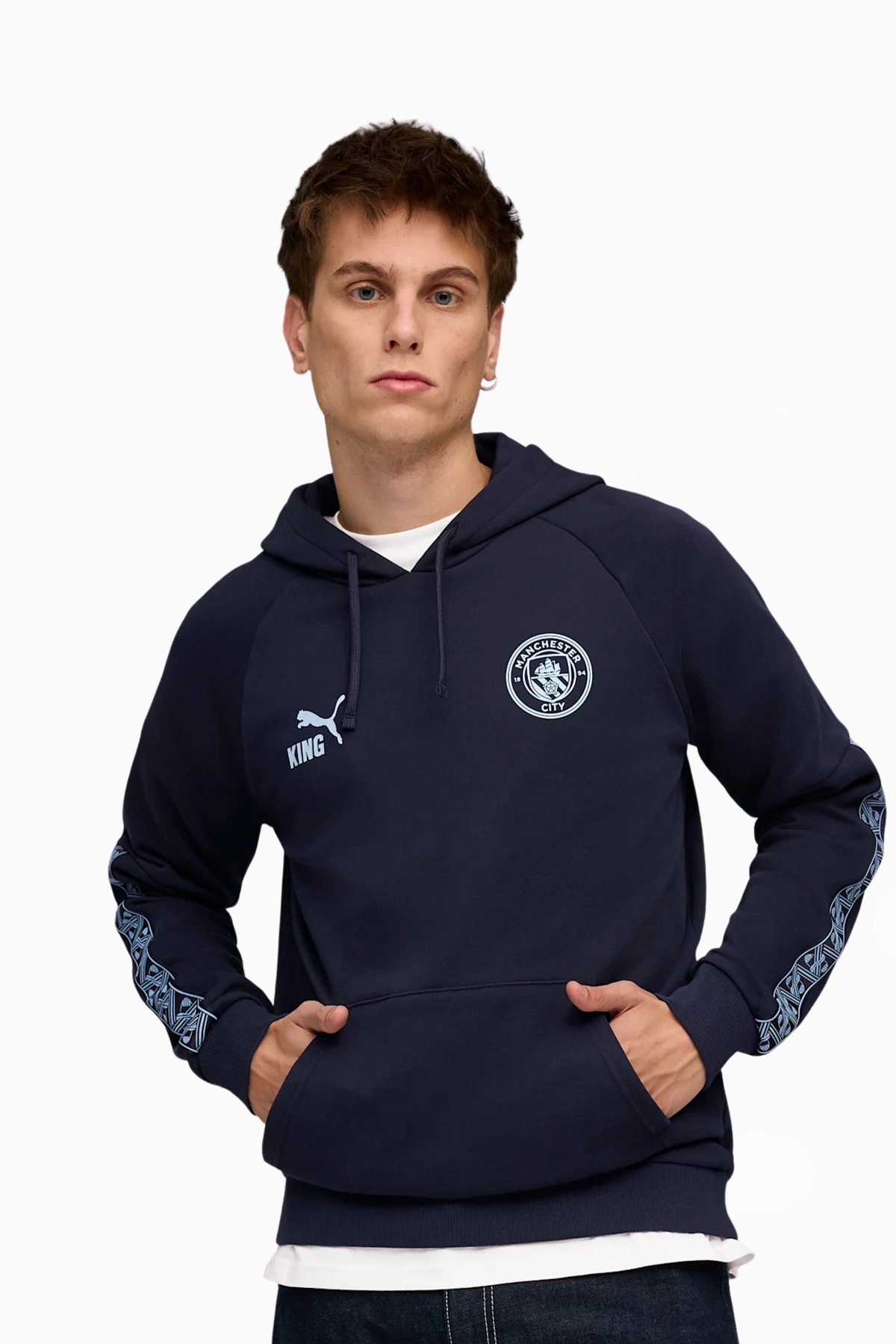 Bluza z kapturem Puma Manchester City 25/26 KING - Granatowy