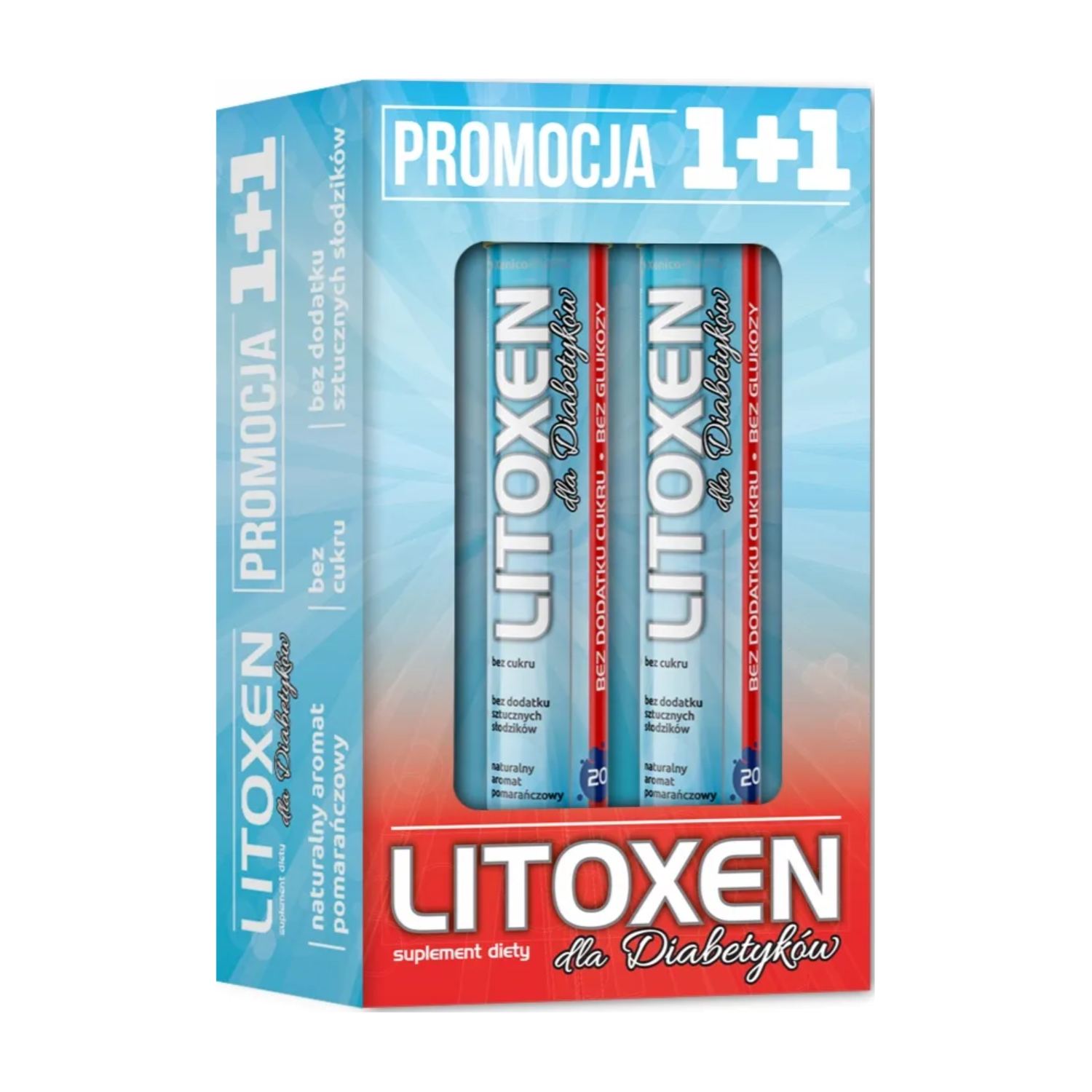 Zestaw: litoxen dla diabetyków 1+1, 40 tabletek