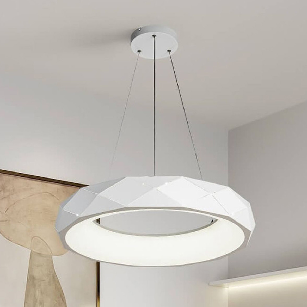 Light Prestige Reus lampa wisząca 1x36 W biała LP-8069/1PLEDWH