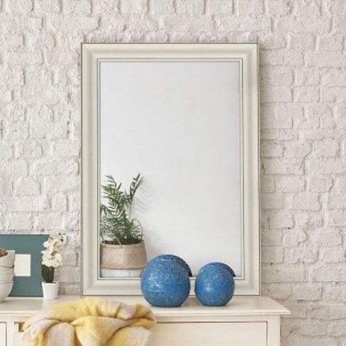 Ars Longa Provance lustro 83x63 cm prostokątne ecru mat PROVANCE5070-B
