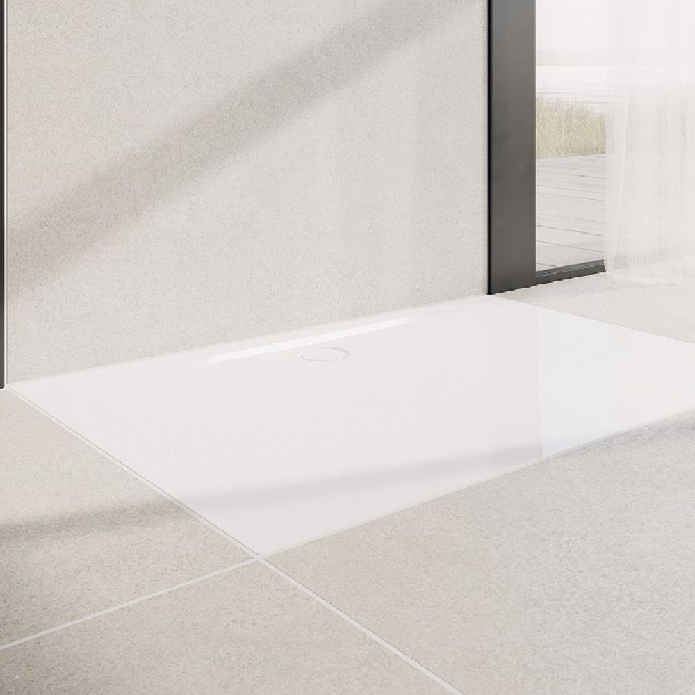 Kaldewei Superplan Zero brodzik 100x160 cm prostokątny z obniżonym nośnikiem ze styropianu model 1602-5 biały 360247980001