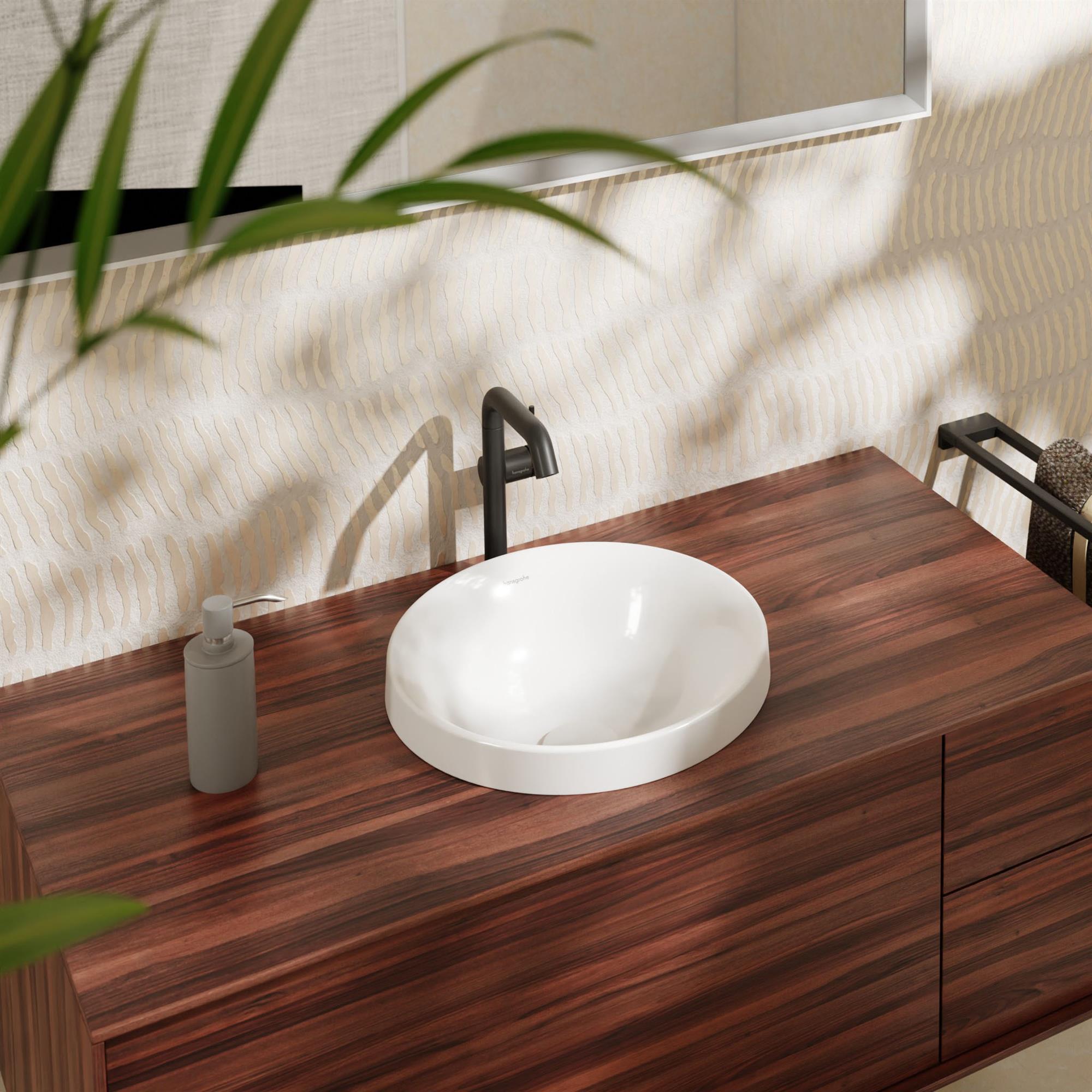 Hansgrohe Xuniva S umywalka 40 cm wpuszczana okrągła biały 60155450