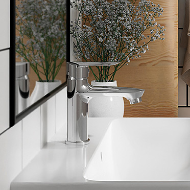 Kuchinox Cento bateria umywalkowa stojąca chrom BKC022D
