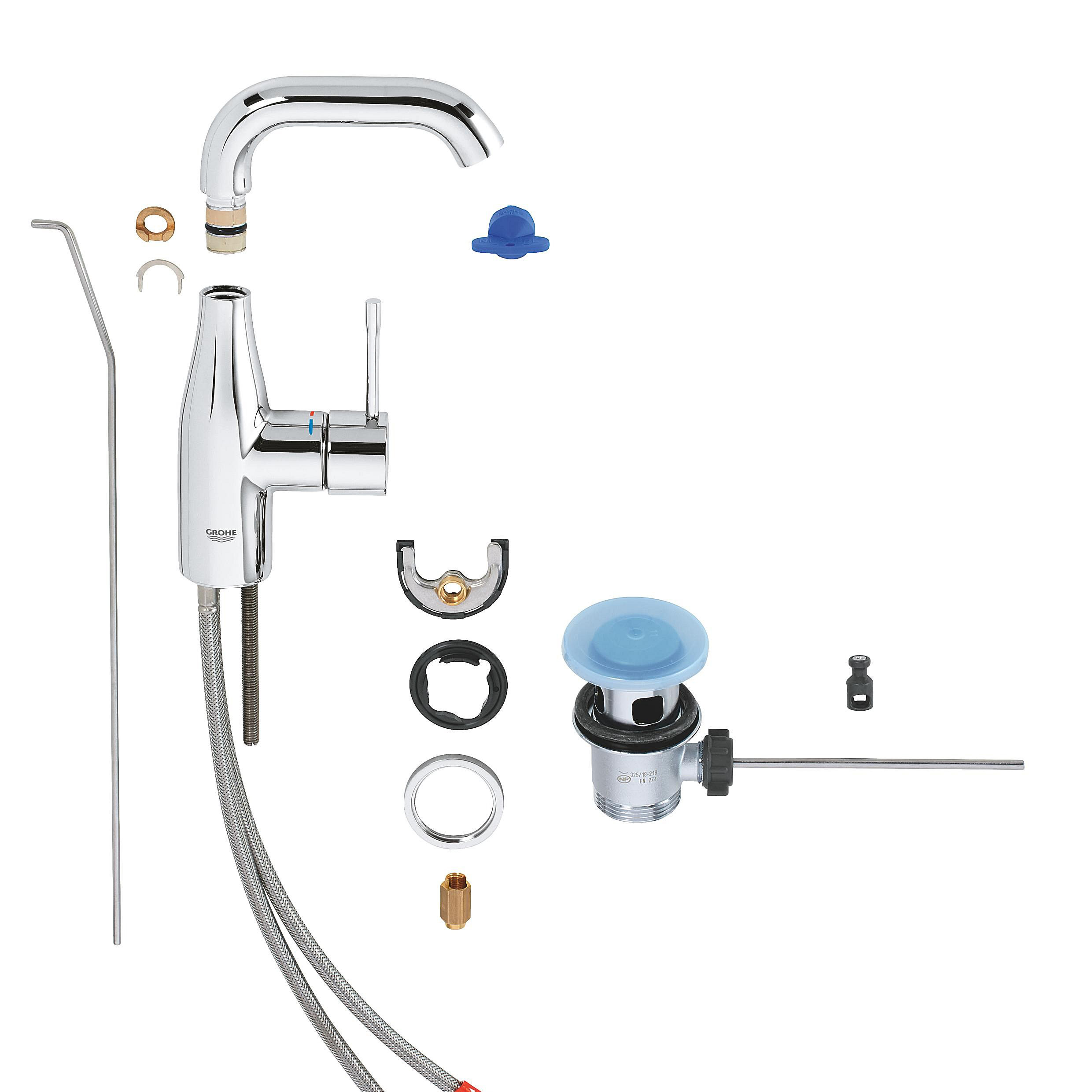 Grohe Essence bateria umywalkowa stojąca chrom 23462001 - Wysyłka w 24h