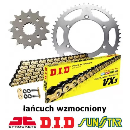 Gas Gas MC F 450 2024-2026 ZESTAW NAPĘDOWY DID WZMOCNIONY ZŁOTY