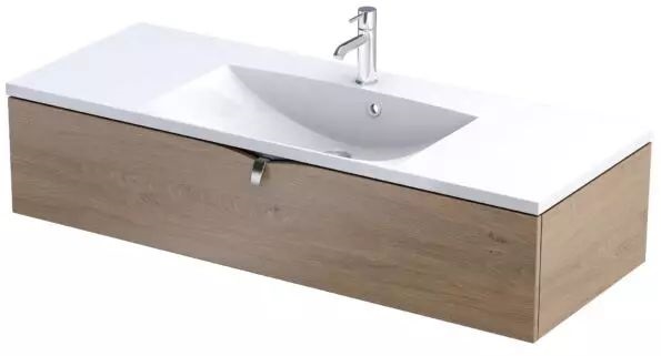 Darmowa Dostawa - Szafka 119.6x45.5x25 cm podumywalkowa wisząca dąb Oristo Siena OR45SD1S12078