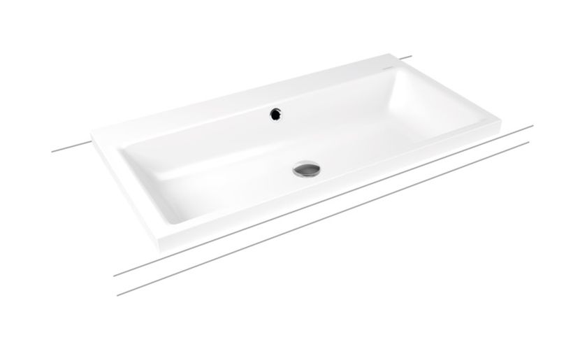 Darmowa Dostawa - Umywalka 90x46 cm prostokątna nablatowa biała Kaldewei Puro 900506013001