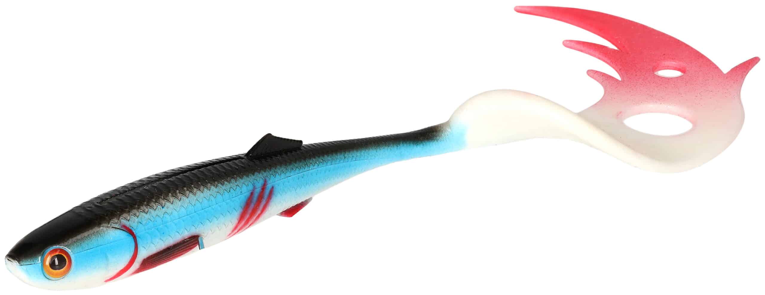 Mikado Guma Sicario Pike Tail 18cm Bleeding Blue